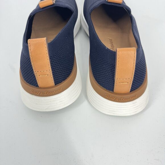 Wolf & Shepherd Shoes Mens Size 6 Womens Size 8 Navy White Swiftknit Loafer - Picture 4 of 8